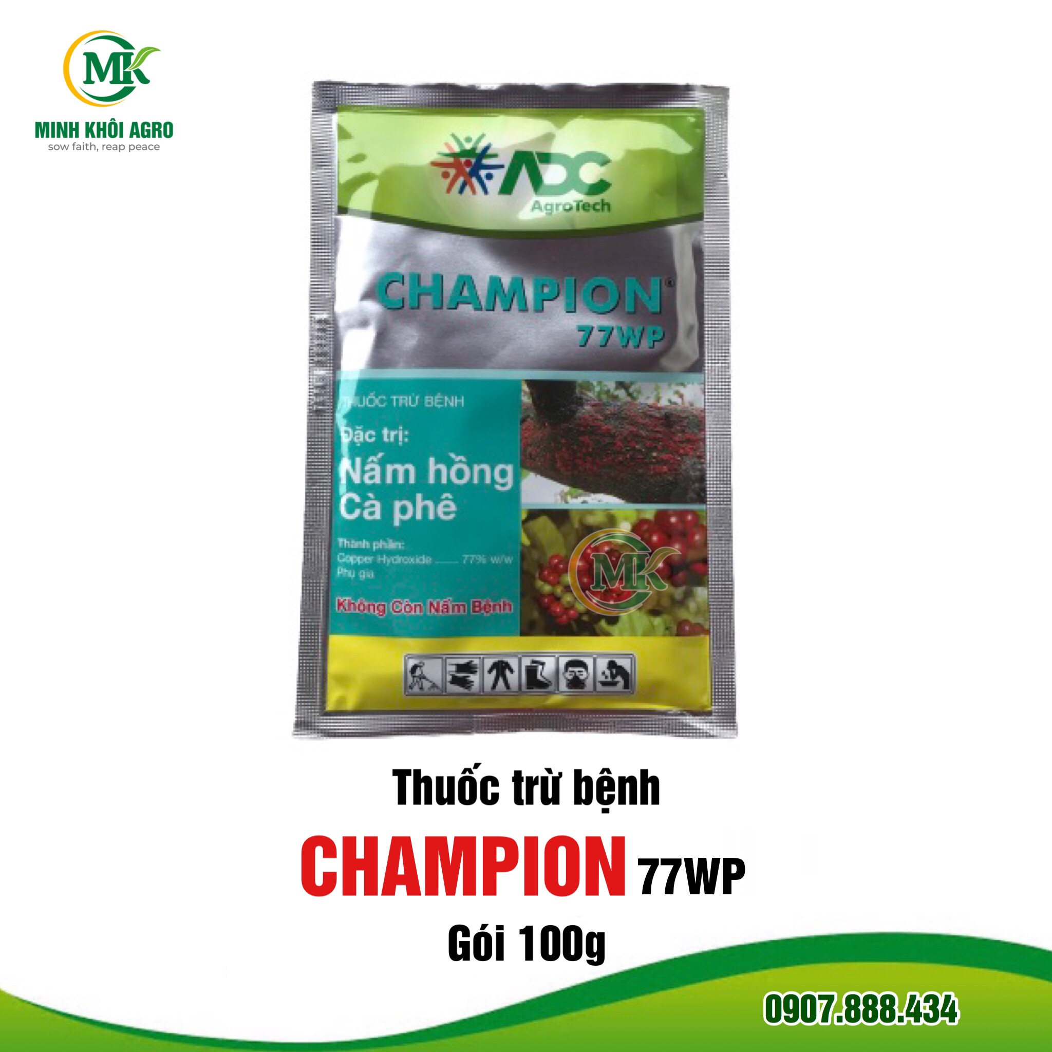 Thuốc trừ bệnh Champion 77WP - Gói 100g